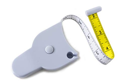 Perfect Body Tape Measure - 80 Inch Retractable Measuring Tape for Body: Waist, Hip, Bust, Arms, and More (White)
