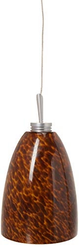 Jesco Lighting KIT-QAP220-MO-A Goblet 1-Light Low Voltage Pendant and Canopy Kit, Mocha