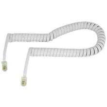 Load image into Gallery viewer, Coiled Handset Cord White 7&#39;
