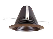 Load image into Gallery viewer, Nicor Lighting 6 Inch Oil Rubbed Bronze Airtight Recessed Cone Baffle Trim, Fits 6 Inch Housings (17
