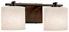 Load image into Gallery viewer, Justice Design Group Lighting CLD-8442-30-DBRZ Clouds Era 2-Light Bath Bar, Dark Bronze
