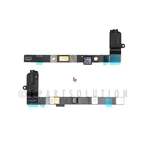 ePartSolution_iPad Mini 4 4th Gen A1538 A1550 Headphone Jack Headset Audio Jack Flex Cable Ribbon Black Replacement Part