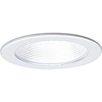 Progress Lighting P8044-28 Transitional One Light Step Baffle Trim Collection in White Finish, 5-Inch Diameter