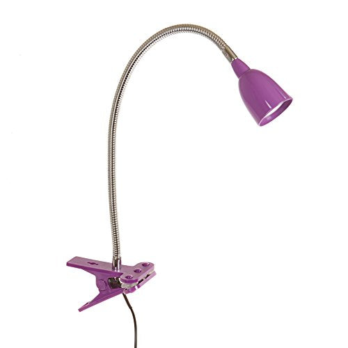 Newhouse Lighting 3-Watt Energy-Efficient LED Clamp Lamp, Purple