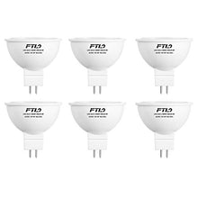 Load image into Gallery viewer, FTL MR16 LED Bulb 12V 50W Equivalent Halogen Replacement GU5.3 Pin Base 5W 5000K Daylight Non-Dimmable for Landscape and Track Lights,6-Pack
