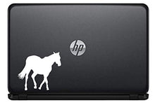 Load image into Gallery viewer, Horse Silhouette Version 1 Vinyl Decal Sticker for Computer MacBook Laptop Ipad Electronics Home Window Custom Walls Cars Trucks Motorcycle Automobile and More (White)
