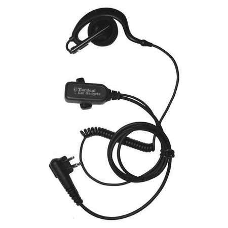 Light Duty Speaker Earhook Clip-On, Black