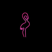 Load image into Gallery viewer, Chibuy Real Glass Tube Neon Light Pink Desktop Flamingo Neon Sign /15.35 x 5.39 x 5.39 inches Room Bedroom Decoration lamp
