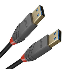 Load image into Gallery viewer, LINDY 36751 1 m Anthra Line USB 3.0 Type A to A Cable - Black
