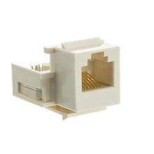 Load image into Gallery viewer, Keystone Insert, White, Phone Jack, Tooless, RJ11 / RJ12 Female to Wire Insert

