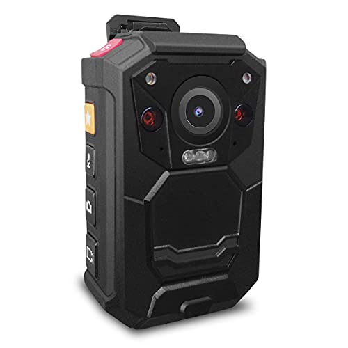 Alpha Digital Police Body Camera w/ Infrared Night Vision, 5MP CMOS Sensor, 21 MP Camera, 2304x1296 P30 Video, 46083456 JPEG, HD 1080P, 32GB Memory, Waterproof, Law Enforcement, Security Guards