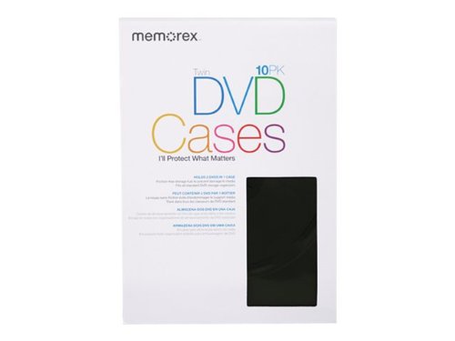 10PK DVD TWIN VIDEO MOVIE CASES