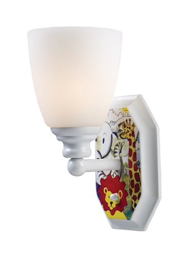 Elk 60080-1 Kidshine 1-Light Sconce, 10-Inch, White