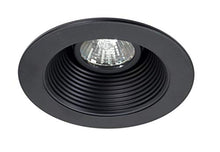 Load image into Gallery viewer, NICOR Lighting 4 inch Black Recessed Baffle Trim for MR16 Bulb (14002BK)
