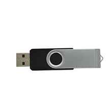 Load image into Gallery viewer, KINMIN USB 2.0 Swivel Flash Drive Memory Stick Pendrive Pack of 10 (4GB, Black)
