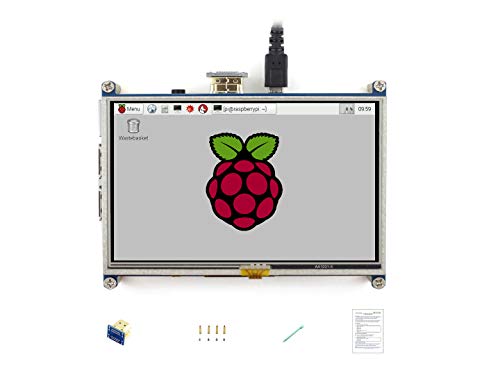 Waveshare Raspberry Pi LCD Display Module 5inch 800480 TFT Resistive Touch Screen Panel HDMI Interface for Any Model of Rapsberry Pi4 A/A+/B/B+/2 B
