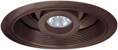 Elco Lighting EL2510BZ 6 Low Voltage Baffle with Adjustable Spot