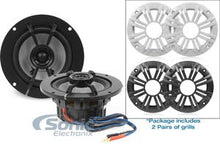Load image into Gallery viewer, KICKER 41KM42CW 4&quot; Marine Coaxial Speaker Pair
