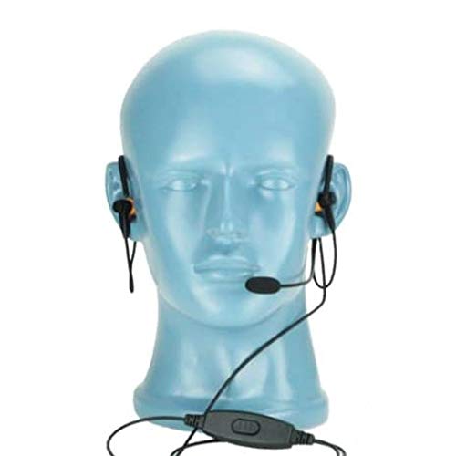 B-T-Head Headset NC Mic PTT Dual In-Ear Noise Attenuation for Motorola MotoTRBO
