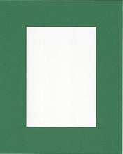 Load image into Gallery viewer, Pack of 2 24x36 Bright Green Picture Mats with White Core, for 20x30 Pictures
