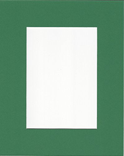 Pack of 2 24x36 Bright Green Picture Mats with White Core, for 20x30 Pictures