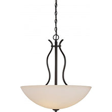 Load image into Gallery viewer, Nuvo Lighting 60/5917 Dillard 4 Light 60W A19 max. Medium Base Pendant with White Glass, Aged Bronze
