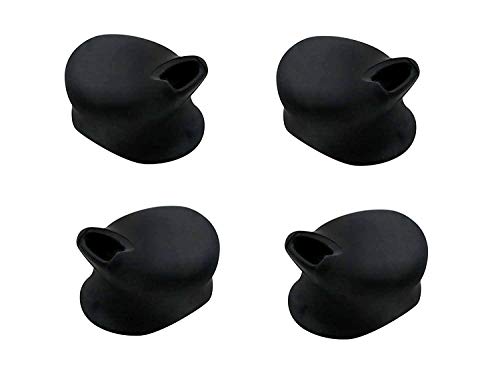 Four New Black - Eartips/Earbuds Compatible with Plantronics Explorer 390 Headset
