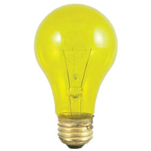 Load image into Gallery viewer, Bulbrite 25A/TY 25-Watt Incandescent Standard A19, Medium Base, Transparent Yellow, 24 Bulbs
