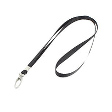 Load image into Gallery viewer, uxcell Swivel Lobster Clasp Neck Strap Lanyard for ID Badge Holder Key Black
