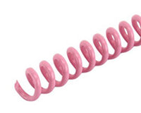 Spiral Binding Coils 8mm (5/16 x 15-inch Legal) 4:1 [pk of 100] Pink (PMS 230 C)