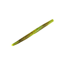 Load image into Gallery viewer, Strike King (SES5-119) Shim-E-Stick Fishing Lure, 119 - Green Pumpkin/Chartreuse Swirl, 5&quot;, Heavily Salt-Impregnated
