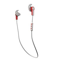 Axxis Sport Bluetooth Earbuds. Wireless, Stereo, In-Ear, Noise Reduction, Sweat Proof Cable, Durable and Comfortable. White and Red.