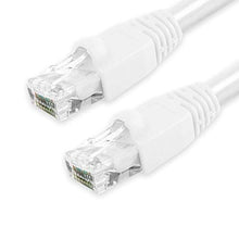 Load image into Gallery viewer, GRANDMAX CAT6A 1&#39; FT White RJ45, 550MHz, UTP Ethernet Network Patch Cable Snagless/Molded Bubble Boot, 10 Pack
