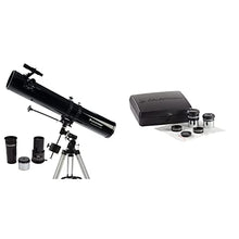 Load image into Gallery viewer, Celestron - PowerSeeker 114EQ Telescope &amp; PowerSeeker Telescope Accessory Kit - Includes 2X 1.25 Kellner Eyepieces, 3 Colored Telescope Filters, and Cleaning Cloth
