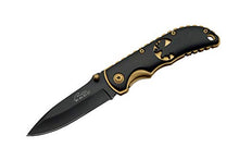 Load image into Gallery viewer, Rite Edge 211193-EK Elk Folding Knife, Black/Gold
