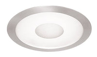 Juno Lighting 242-SC 6-Inch Perimeter Frosted Lens with Clear Center, Satin Chrome Trim