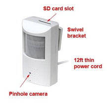 Load image into Gallery viewer, SD Card Self Recording Covert Spy Camera (Camera Hidden in Motion Detector PIR)

