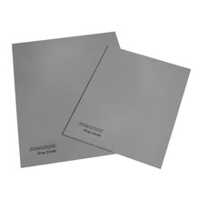 Load image into Gallery viewer, Mennon Set Of 2 Gray Cards Size 4&quot;X6&quot; And 6&quot;X8&quot;, 18% Gray / 92% White
