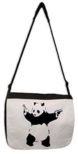 Load image into Gallery viewer, Tribal T-Shirts Banksy Panda With Pistols Laptop Messenger Bag
