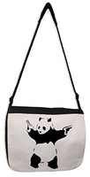 Tribal T-Shirts Banksy Panda With Pistols Laptop Messenger Bag