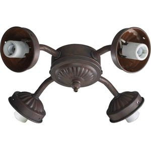 Quorum 2444-1033 Cobblestone Light Kit Brown/Dark Wood