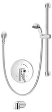 Load image into Gallery viewer, Symmons S-3504-H321-V-CYL-B-STN Dia Tub/Hand Shower System, Satin
