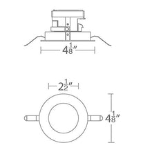 Load image into Gallery viewer, WAC Lighting R2ARAT-F927-WT Aether 2in Round Adjustable Trim with LED Light Engine Trim &amp; LED, White
