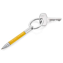 Load image into Gallery viewer, Troika Micro Construction Pen &amp; Stylus Key Ring, Yellow (KYP25YE)
