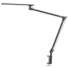 Load image into Gallery viewer, Phive LED Desk Lamp, Architect Task Lamp, Metal Swing Arm Dimmable Drafting Table Lamp with Clamp (Touch Control, Eye-Care Technology, Highly Adjustable Office, Craft, Studio, Workbench Light) Black
