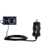 Load image into Gallery viewer, Gomadic Intelligent Compact Car / Auto DC Charger suitable for the Samsung ST150F / ST151F/ ST152F - 2A / 10W power at half the size. Uses Gomadic TipExchange Technology
