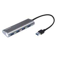 Load image into Gallery viewer, USB Hub 4-Port (5Gps) Transfer Speed Kingwin Data Hub for Flash Drive &amp; Card Reader on MacBook Pro, Mac Computer, Mini Computer, Mac Pro, and more

