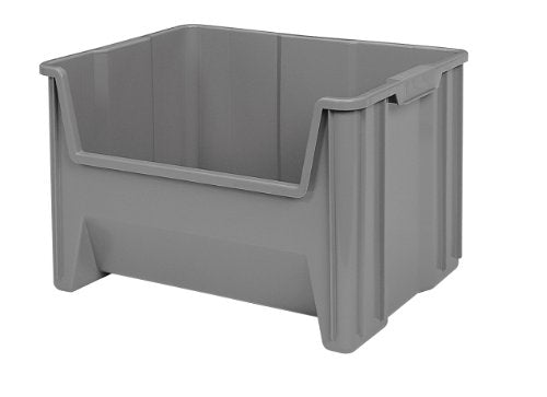 Akro Mils 13017 Stack N Store Heavy Duty Stackable Open Front Plastic Storage Container Bin, (15 Inc