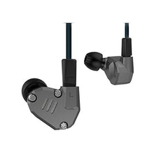 Load image into Gallery viewer, KBYN KZ ZS6 Quad Driver Headphones High Fidelity Extra Bass Earbuds (Without Mic, Grey)
