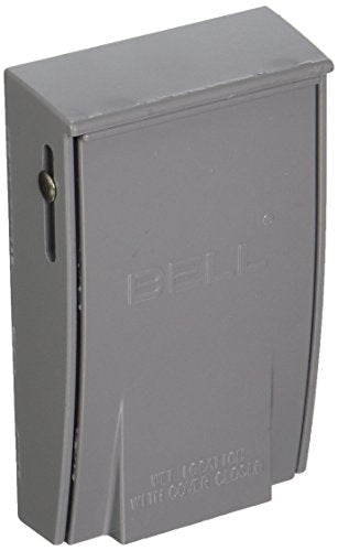 Hubbell-Bell 5030-0 Rayntite Weatherproof Cover, 2.15 in Dia X 4-1/2 in L X 2-3/4 in W, Gray, Grey